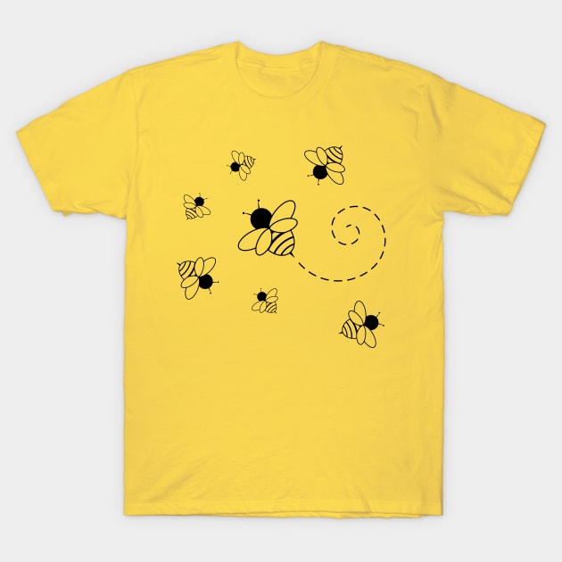 Bees Honey Bee T-Shirt by KevinWillms1